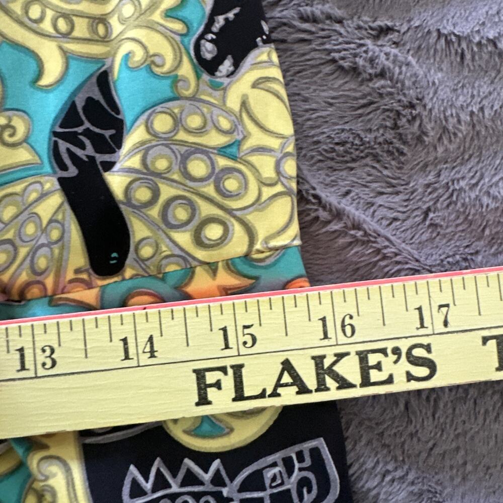 Alice + Trixie Dress Small Green Satin Paisley Babydoll Retro Y2K Soft Girl - Picture 9 of 10